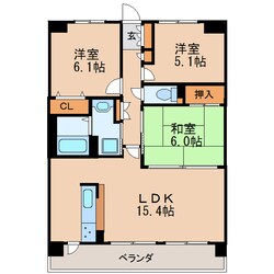 ファヴォ－ル白壁の物件間取画像